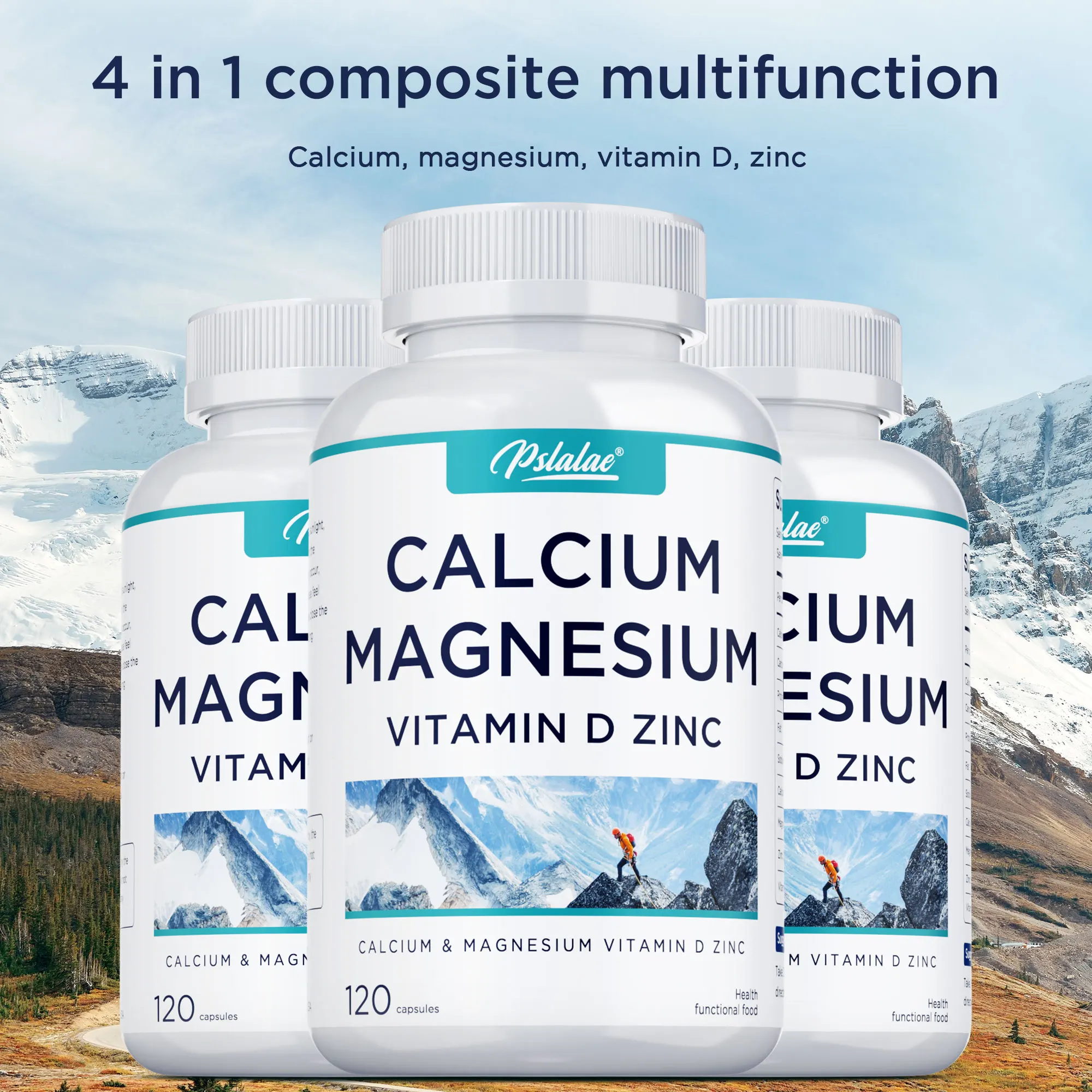 

Calcium Magnesium Vitamin D Zinc - Helps Reduce Osteoporosis, Supports Joints & Bone Health, Improve Digestion, Boosts Immunity
