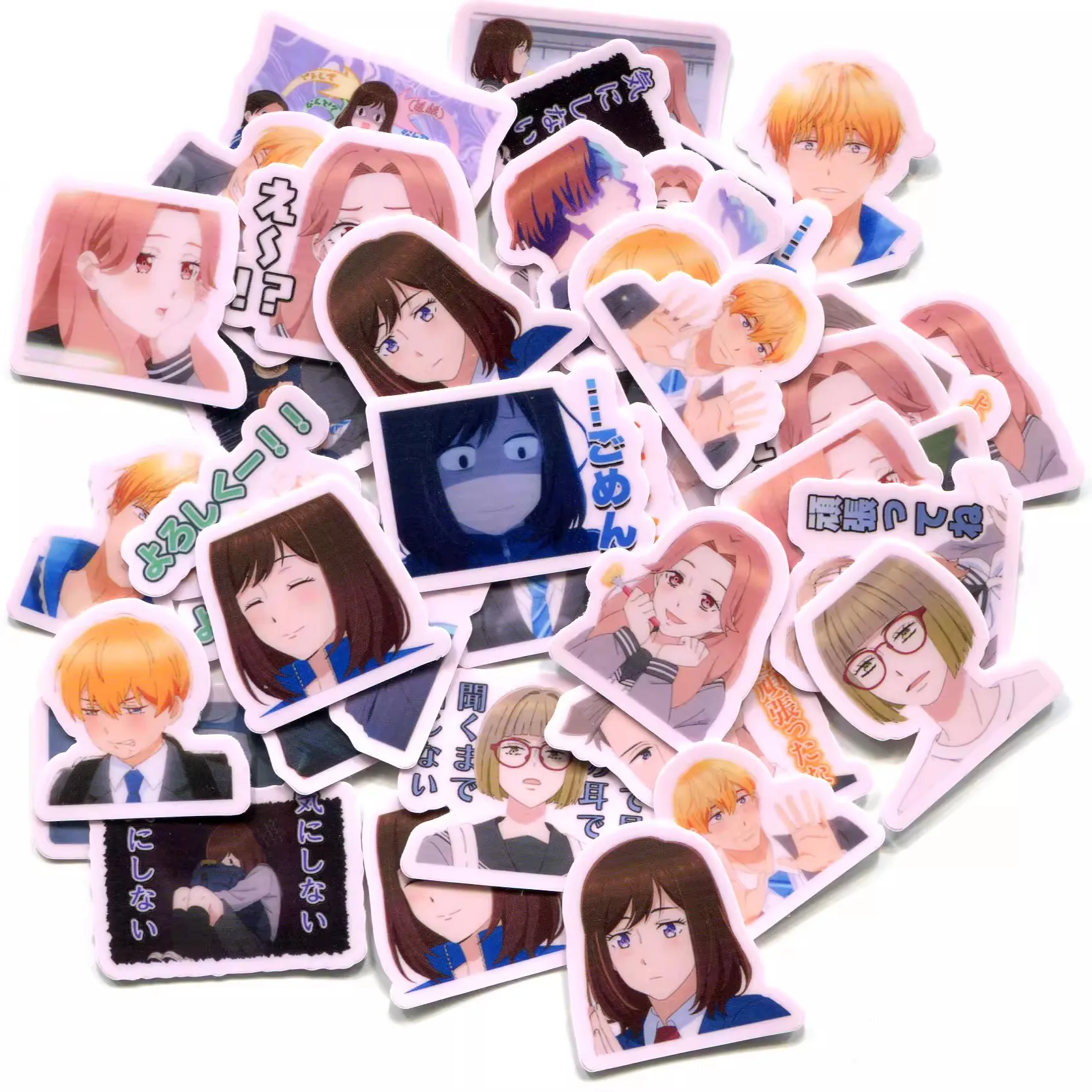 40pcs Sae Iwata Koki Kamishiro anime laptop book diy 2-3cm sticker