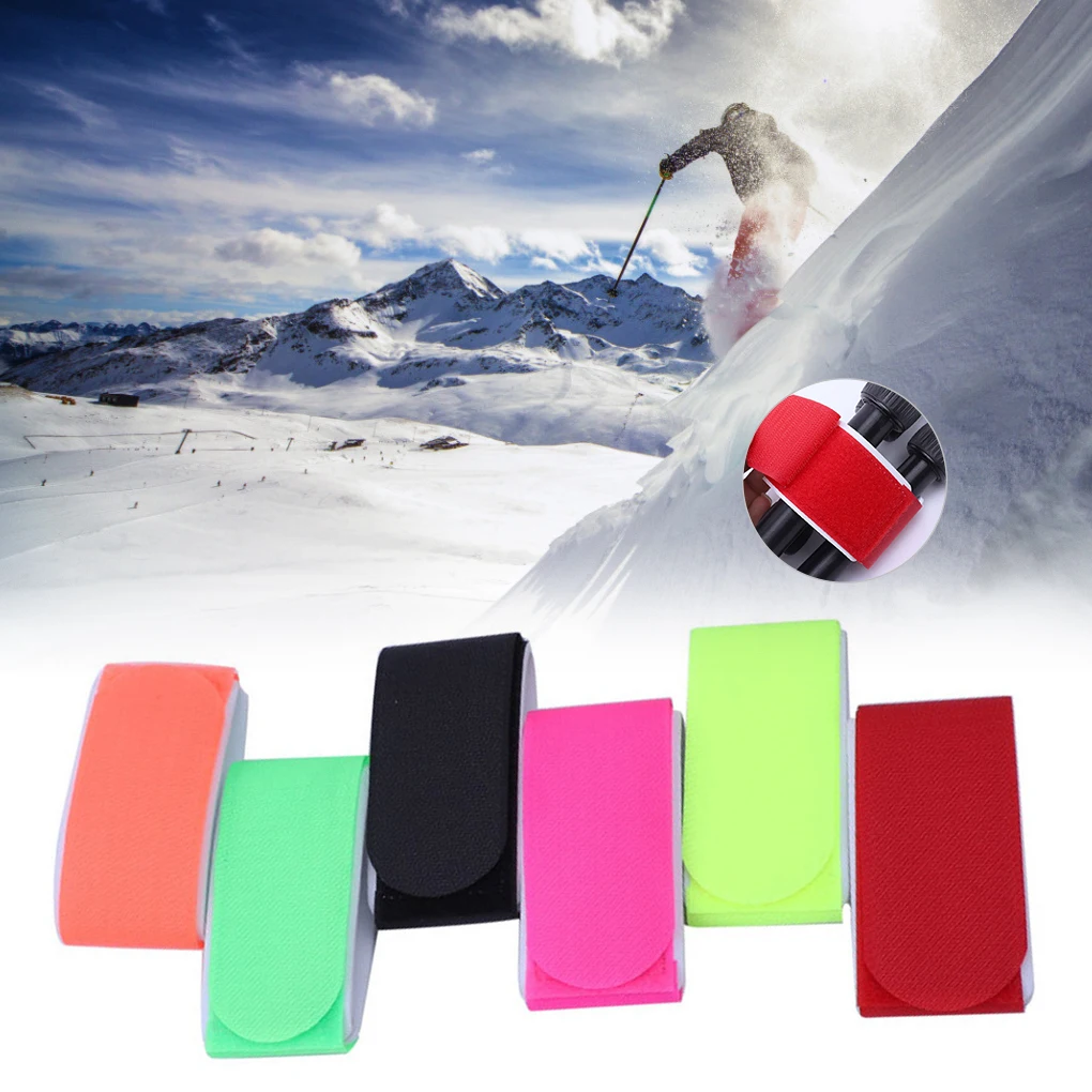 1 Pair Ski Carrier Strap Snowboard Tool Tying EVA Band Adjustable Ski Board Binding Strap, Orange ski carrier strap