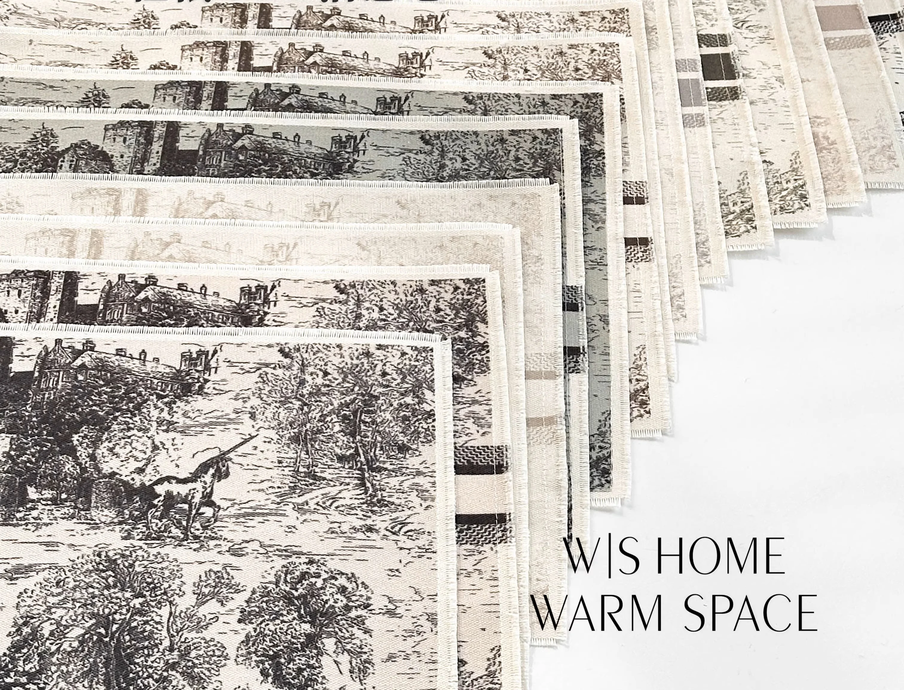 Linen-cotton blend dining table pads and placemats featuring waterproof, stain-resistant, and heat-insulating properties