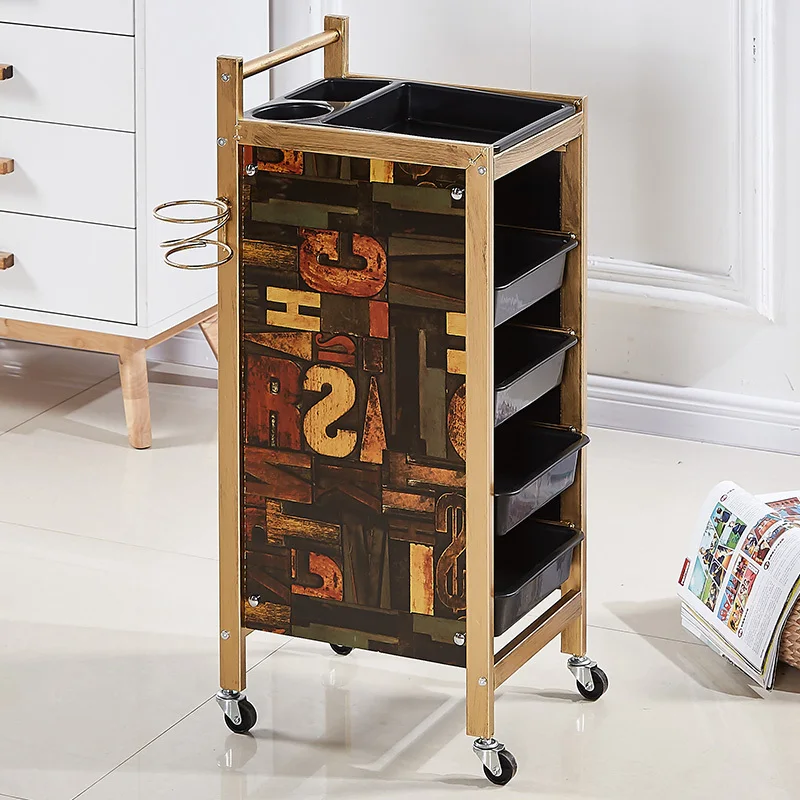 Beauty Salon Tray Cosmetics Trolley Furniture Barber Cart Machine Drawer Wheels Units Cabinet Station Muebles Belleza Spa