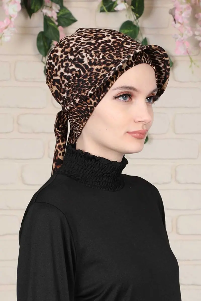 Motif léopard en os peigné