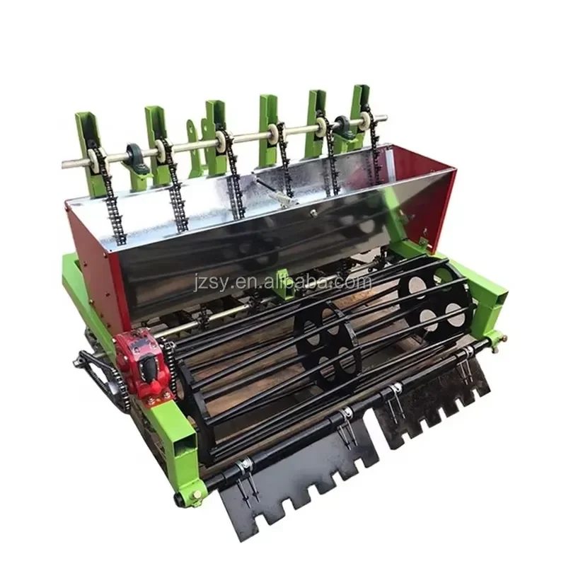 

Agricultural Automatic Four Wheel Tractor Drive Garlic Seeder Sowing Machine/6 Lines Dry Garlic Seed Drill Planter Machine