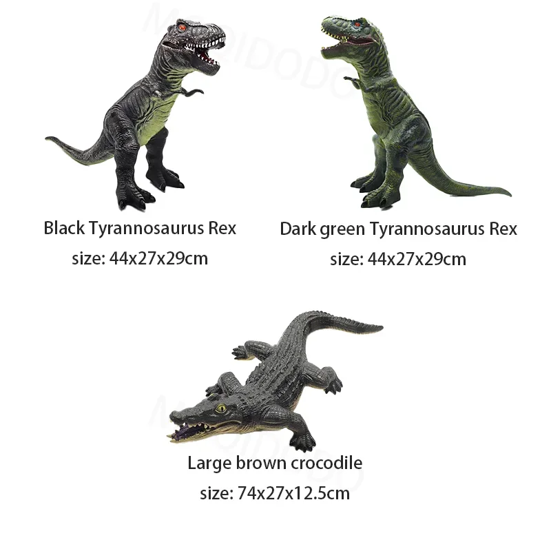 Large Dinosaur Model Toys Jurass Realistic Articulated World Collection T-Rex Figurines for Kids Boys Collectible Gifts