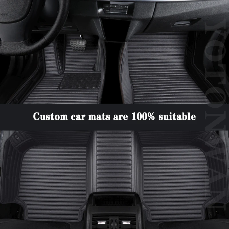 

High Quality Waterproof Customized Leather Car Floor Mat 100% For Smart All Models Fortwo Forfour Accessories CarpetCover