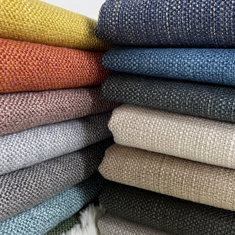 Thickened Coarse Linen Sofa Fabric Cotton and Linen Coarse Fabric Sofa Cover Pillow Tablecloth Engineered Cloth DIY Woven Fabric