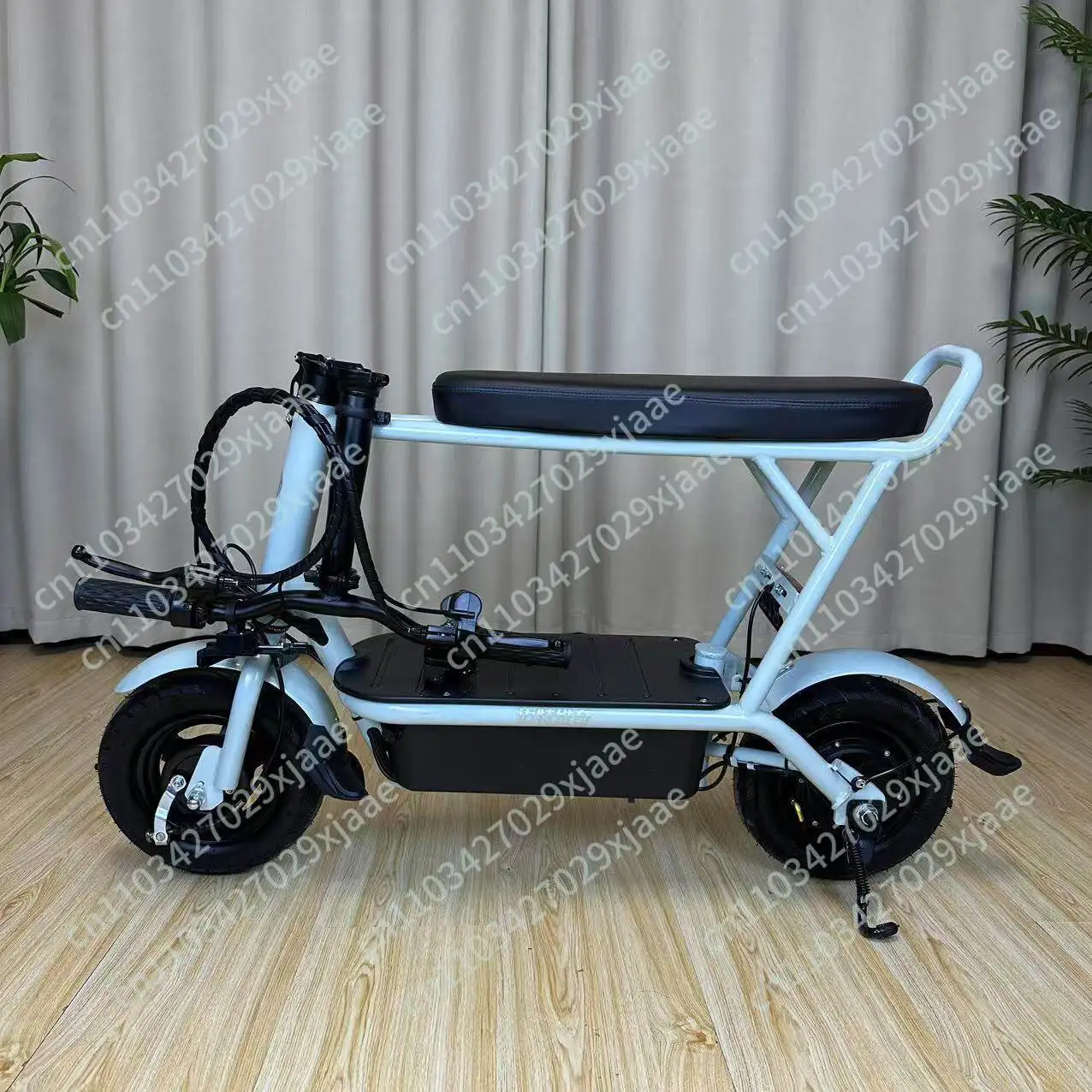 Electric car with baby scooter ultra-light adult portable scooter mini mount two-wheeled small view 4