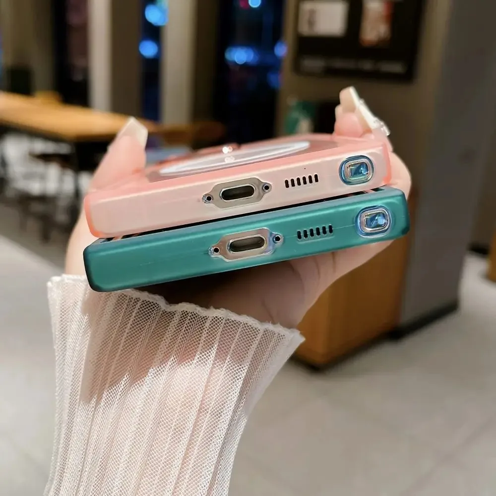 جراب هاتف لهاتف OPPO Reno 14F 14 Pro 12F 13F A17 A5 A9 A54S A53S غطاء شفاف فاخر من السيليكون المغناطيسي المقاوم للصدمات #6