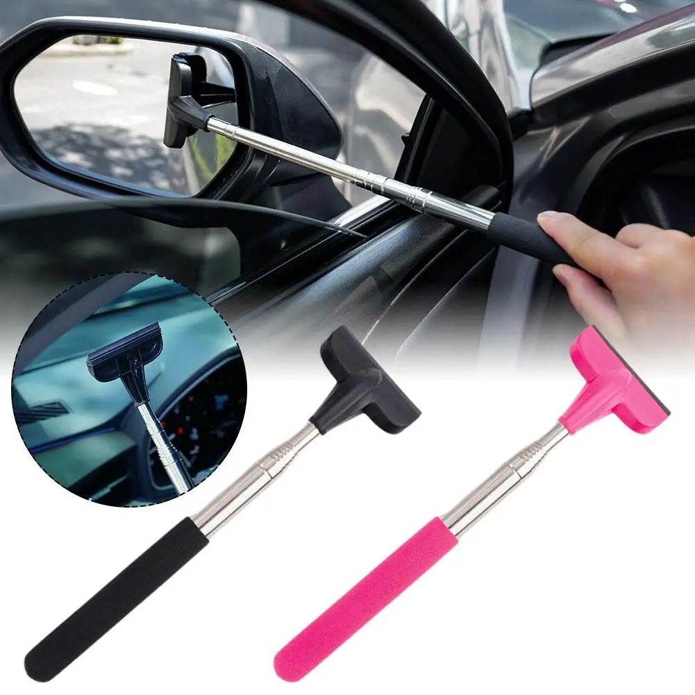 Wiper Washing Maintenance Extendable Handle Car Side Glass Window Rainy Mirror Mirror Tool Cleaning Squeegee Portable O4W3