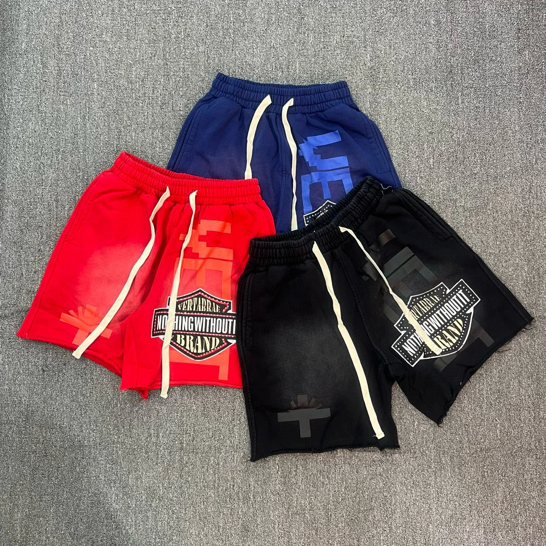 

Waed American Vintage Vertabrae Sweatpants Letter Print Casual Five-Quarter orts Trendy Loose Fit Four Seasons Youth