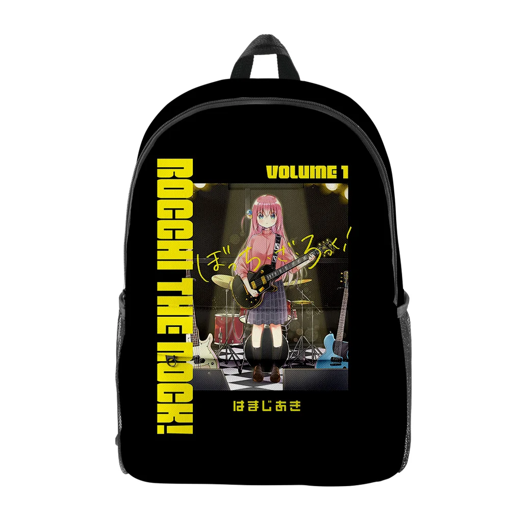 Popular Novelty Bocchi the Rock Anime pupil Bookbag Notebook Backpacks 3D Print Oxford Waterproof Boys/Girls Travel Backpacks