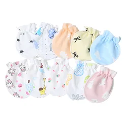 Cotton Baby Anti Scratching Gloves Newborn Gloves Protection Face baby Mittens Glove Infant Accessories