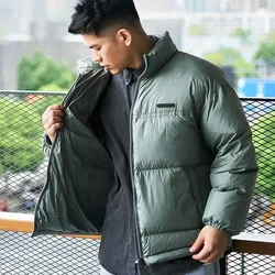 Solid Color Male Jackets Trend 2024 Warm Thick Men's Coats Winter Y2k Stylish Luxury Designer Deals Padding New In Aesthetic