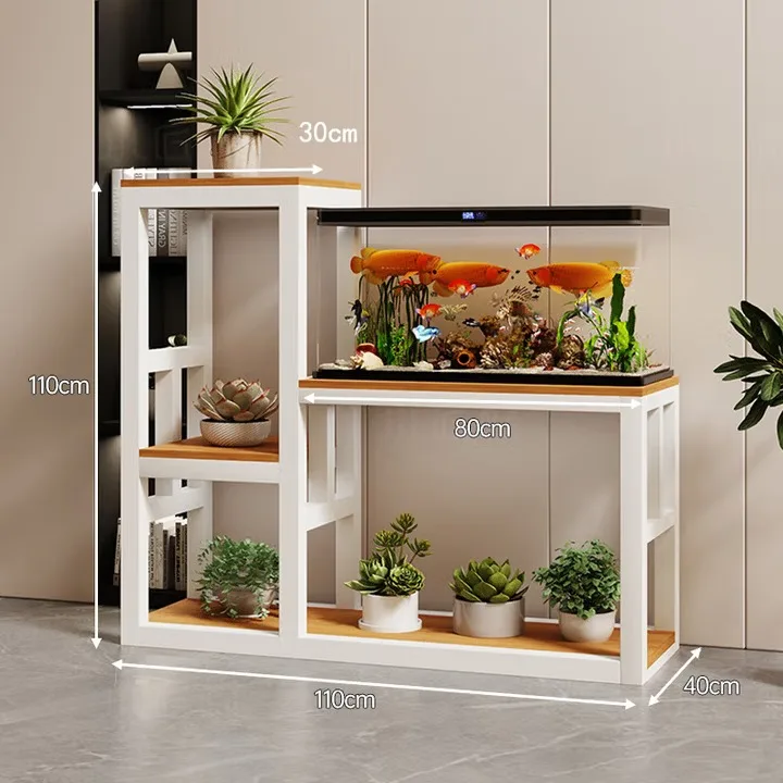 Fish tank flower stand multi-layer combination fish tank base living room household metal load-bearing water cluster box Mijia f