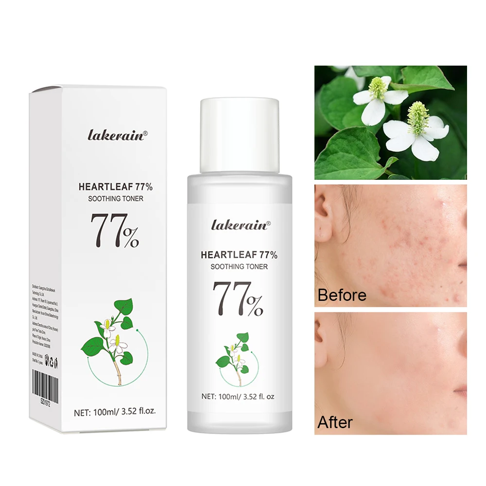 77% Heartleaf  Facial Toner Plant Essence Moisturizing Claming Skin Soothing Toner Face Beauty Skincare Products