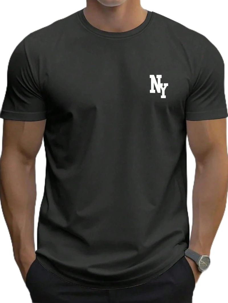 Men's and women's printed short-sleeved T-shirts - casual style summer, autumn and winter light and comfortable clothes