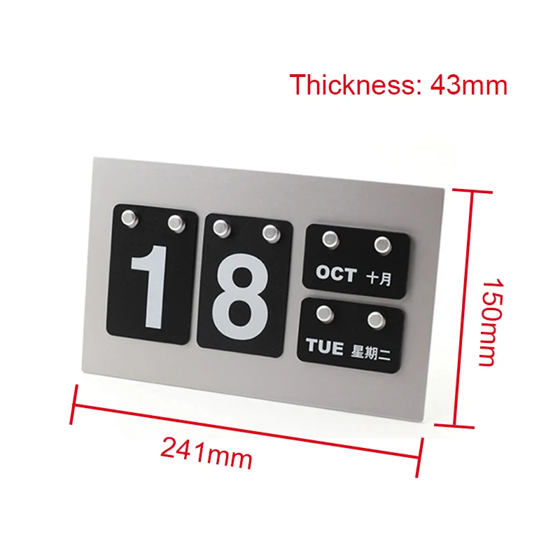 DIY Perpetual Calendar Cards Crafts Home Office School Desktop Decoration