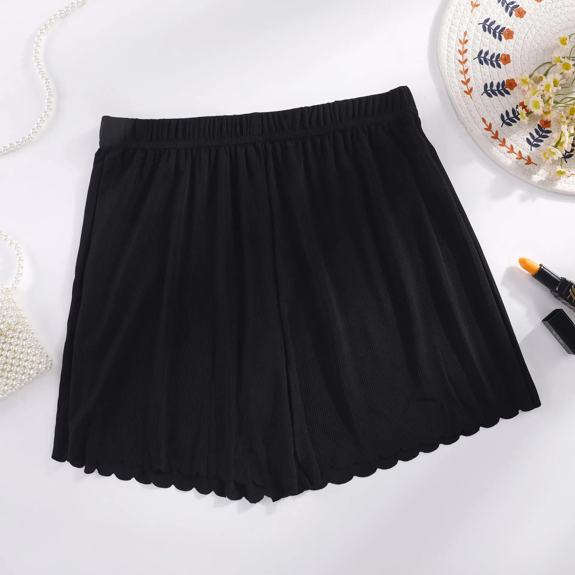 Pantaloni Se in seta di ghiaccio taglie forti Pantaloni da casa da donna Pantaloni estivi extra large in seta di ghiaccio Prevengono l'esposizione