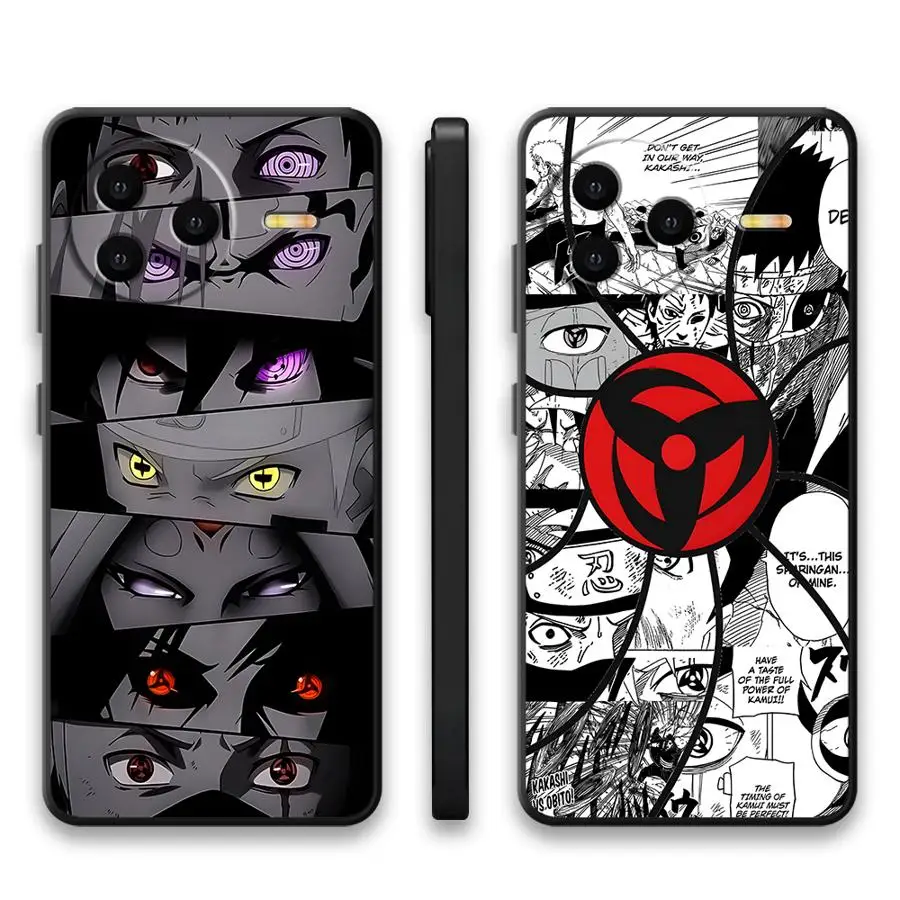 Custodia per Xiaomi Redmi 10 14C A3 K40 K80 Pro 13C A4 12C A5 A1 A2 Plus 9 Nero Custodia morbida per telefono Manga Uchiha Itachi Logo