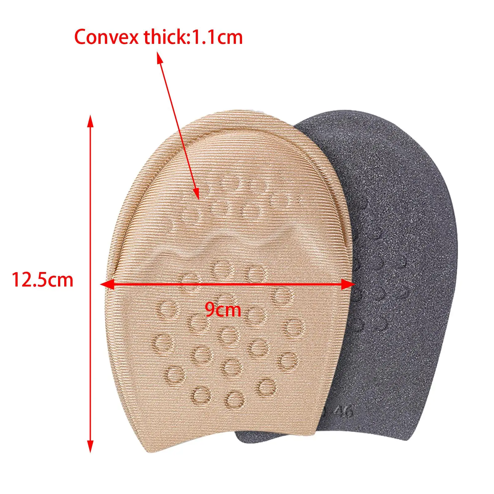 Metatarsal Pads Foot Cushion Soft Anti Slip Insole Insert for High Heels Shoes Women Relief Metatarsal Pads Foot Cushion Soft Anti Slip Insole Insert for High Heels Shoes Women Relief