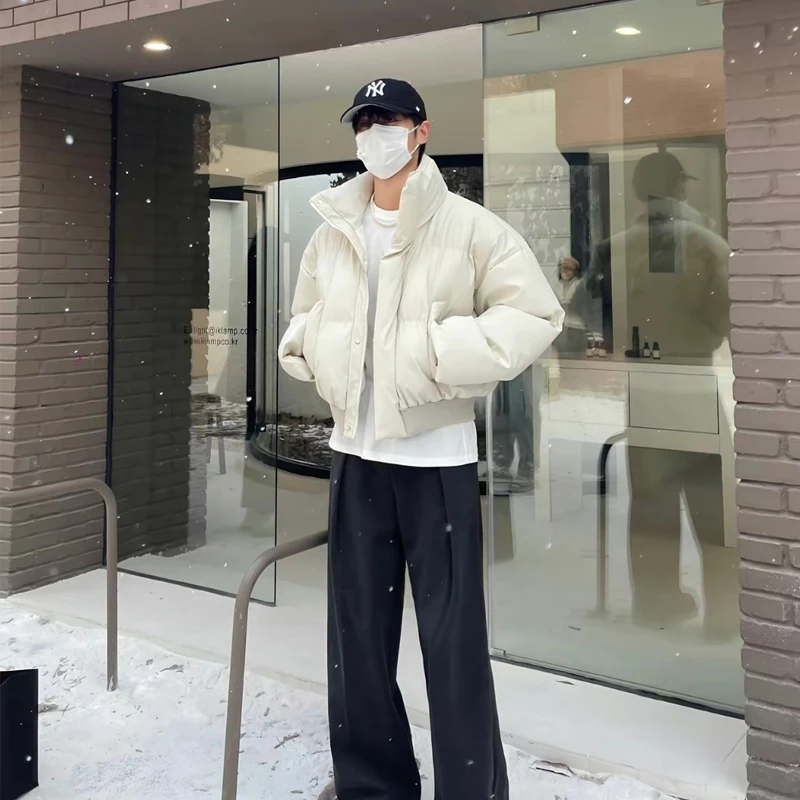 

Мужская утепленная хлопковая куртка Cleanfit с воротником-стойкой, теплая верхняя одежда, зимняя модная корейская молодежная повседневная куртка свободного кроя