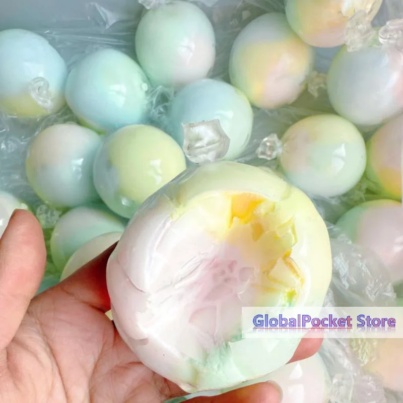 [TG823]1Pcs Cracking Wax Ball Soft Decompression Toys Cantaloupe Chocolate Handmade Ball Anti Stress Sensory Fidget Toy view 2