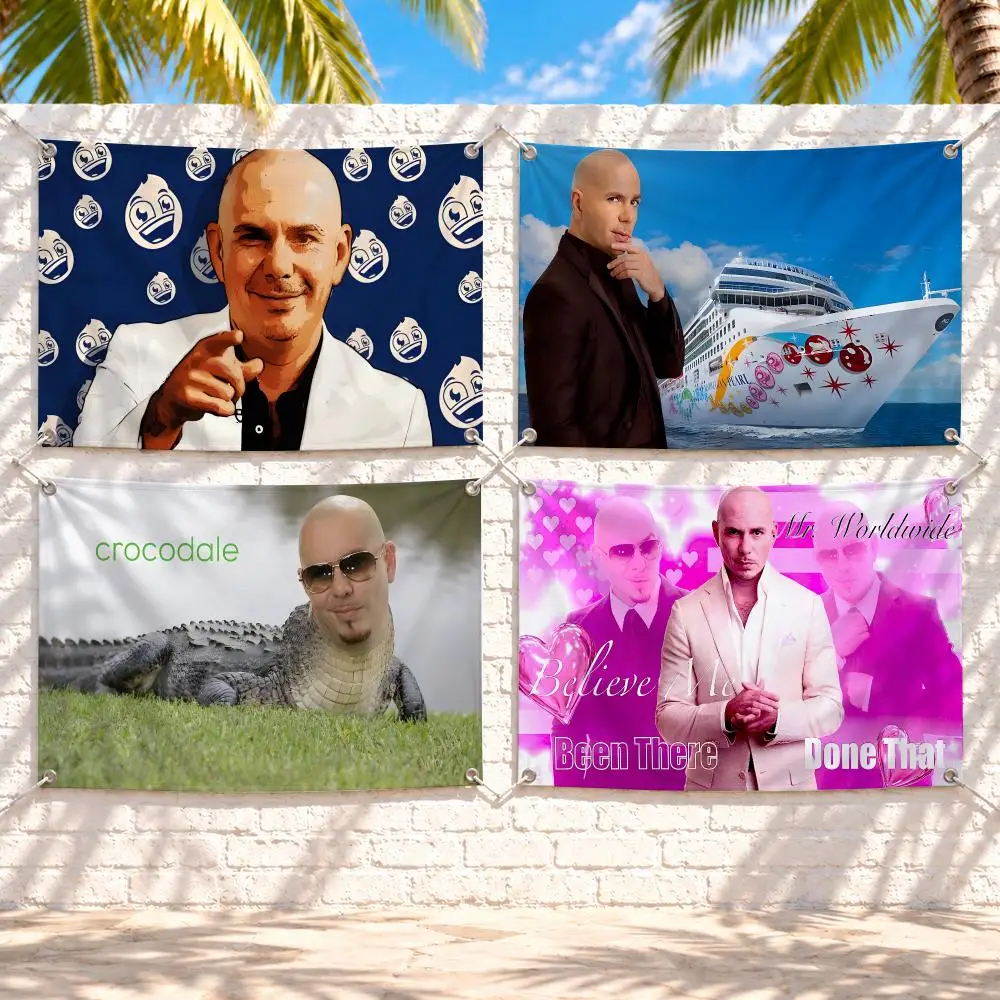 Pitbull Mr. Worldwide Meme Flags Suitable For Party Club Outdoor Interior Wall Art Decoration Banner Gift