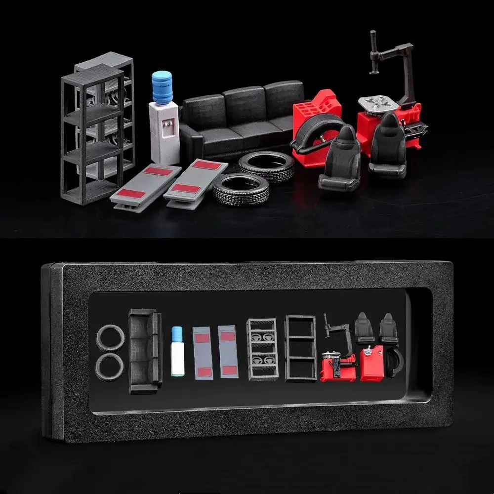 

1/64 Scale Car Repair Tools Model Miniature Scene Model Assembly Simulation Car Repair Tools Diecast Car Resin
