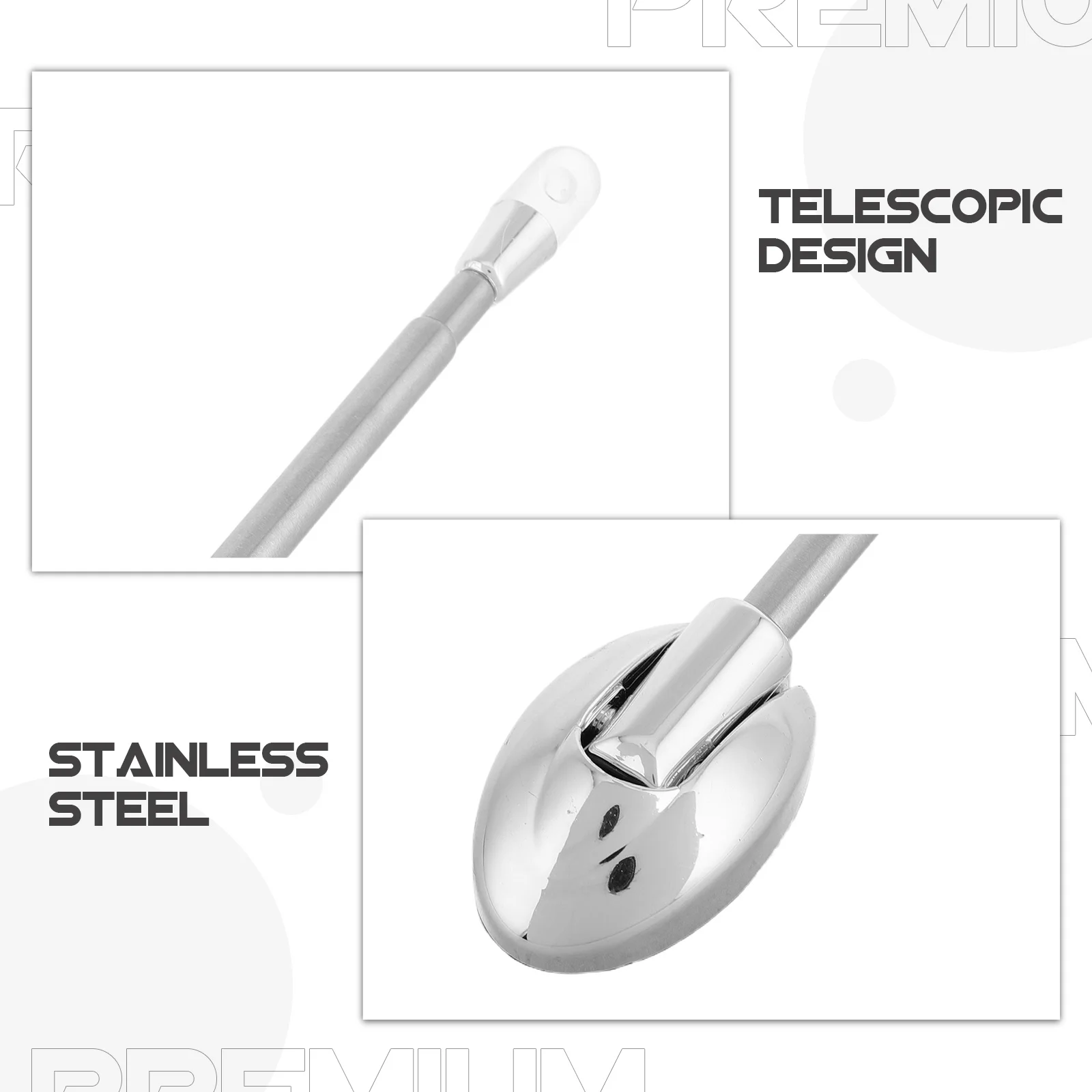 سيارة الوفير ركن هوائي القطب الفضة 16 سنتيمتر قابل للتعديل القيادة وقوف السيارات ماركر دليل العالمي سيارة سارية علم القطب هوائي الزخرفية