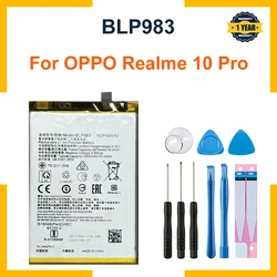 New Battery 4870mAh/5000mAh BLP983 Battery For Realme 10Pro BLP983 Mobile Phone Batteries +Tools