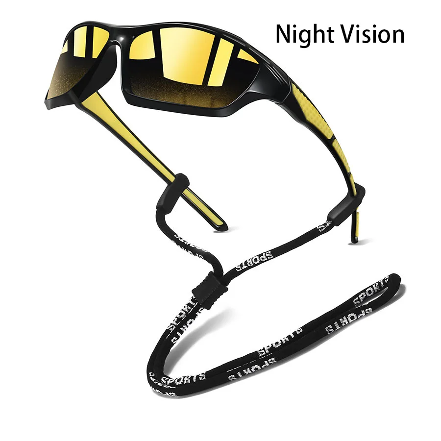 Modische Unisex-Sportsonnenbrille mit Ketten-Design und Farbverlauf für Autofahren, Angeln, Laufen und Bergsteigen – Detail 6