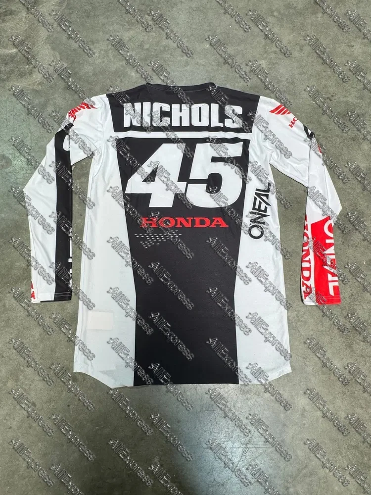 

Горячая распродажа 2026 Team Colt Nichols # 45 Футболки с длинными рукавами из джерси O'NEAL, быстросохнущие дышащие футболки