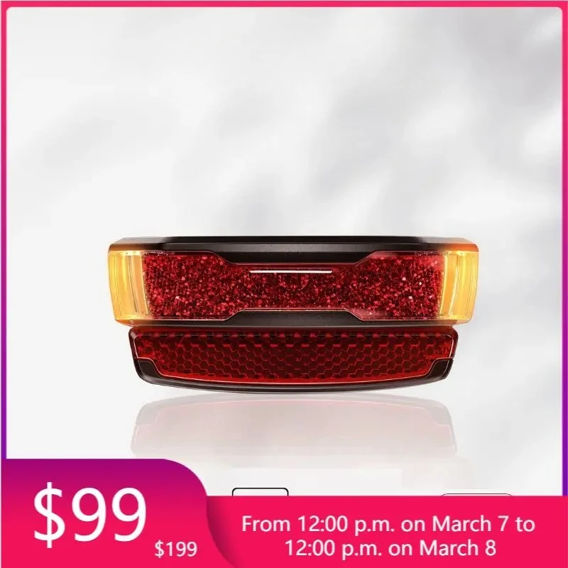 

STLF CE Rohs Electric Bike Tail Light Mount-On Carrier Rear Light Reflector with Battery Power Supply