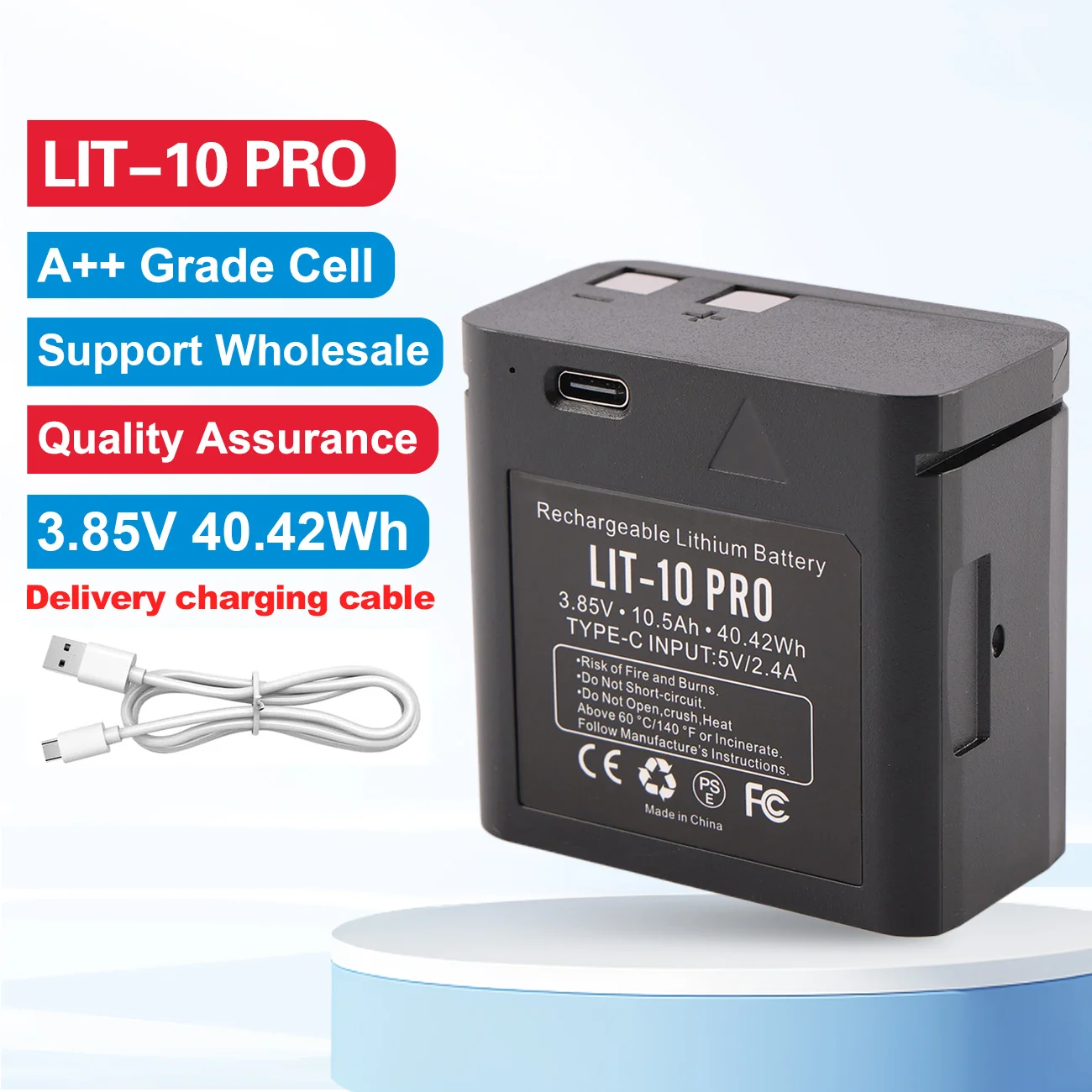 

Аккумулятор LIT-10 Pro 10500 мАч для охотничьих камер SPYPOINT LM2/Link-Micro/Cell-Link, 3.85В, 40.42Втч