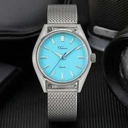 Chameri GS01 Dress Watch Vh31 Quartz Movement Heat Treatment Hand Minimalist Design Men's Watches 40mm Replica Watch For Men