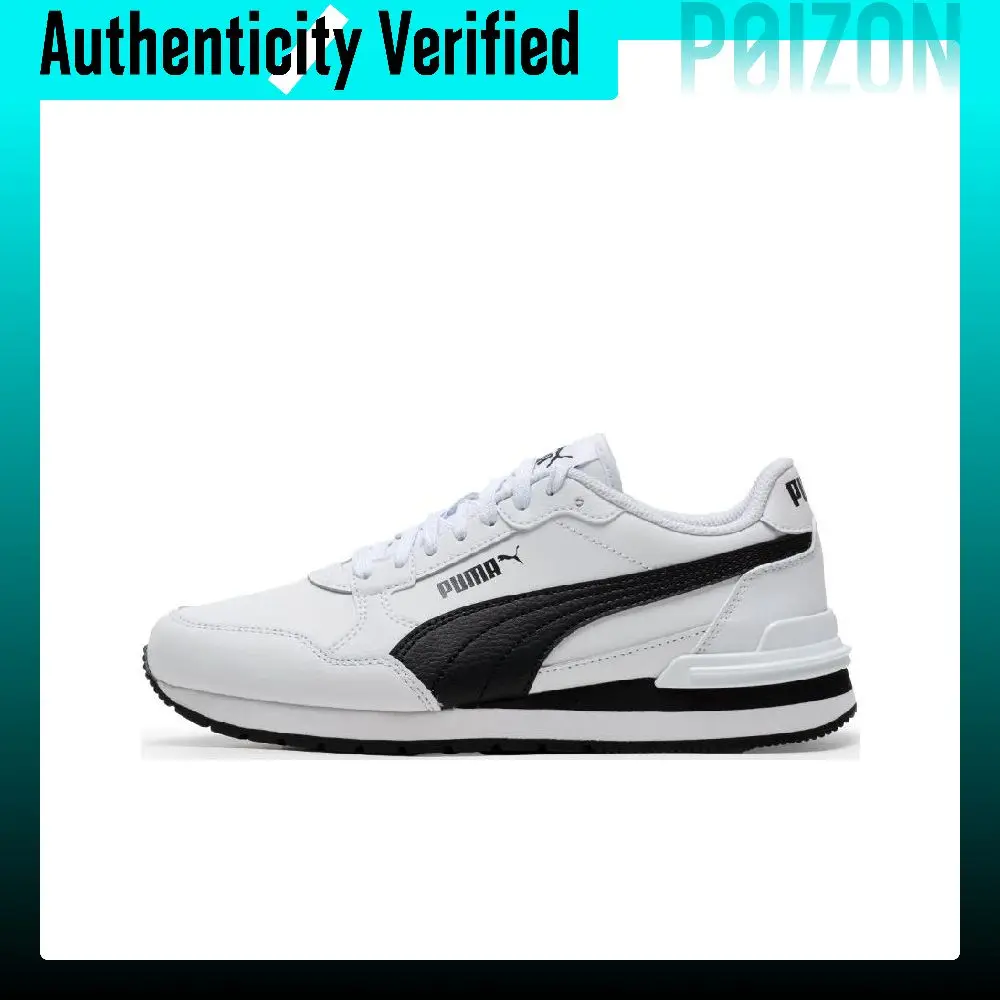 PUMA St Runner Low top Casual Shoes Unisex White Black 399068-02