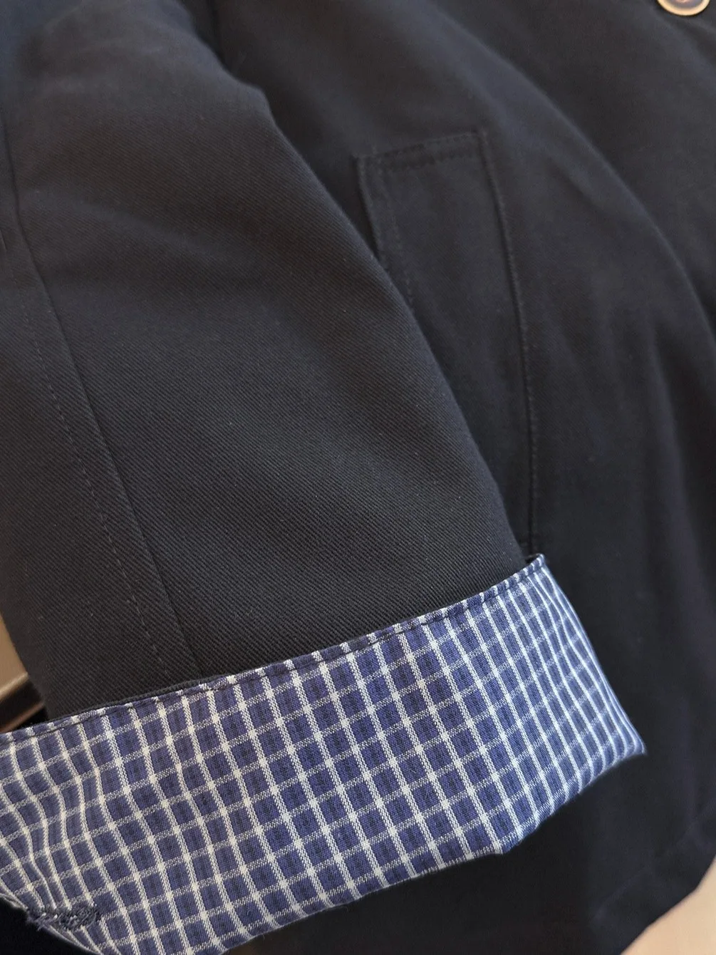 Coreano japonês marca algodão jaet feminino sli casaco de comprimento médio retro sle casual wear cintura alta design macaco