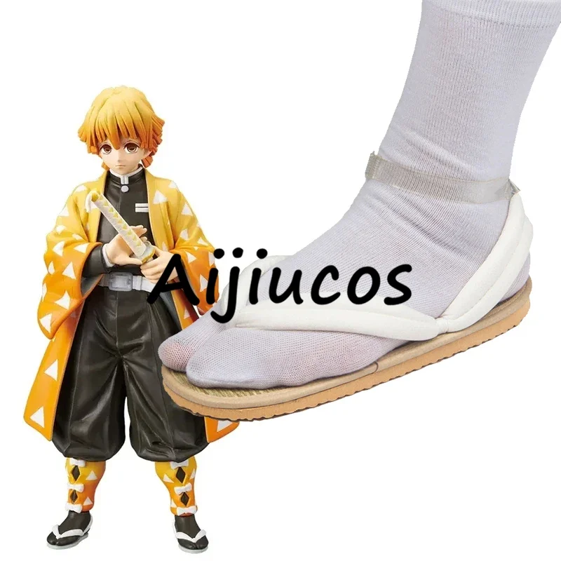Anime Demon Slayer Kamado Nezuko Tanjirou Kochou Shinobu Zenitsu Cosplay Shoes Halloween Party Sandals Slippers For Unisex - view 6