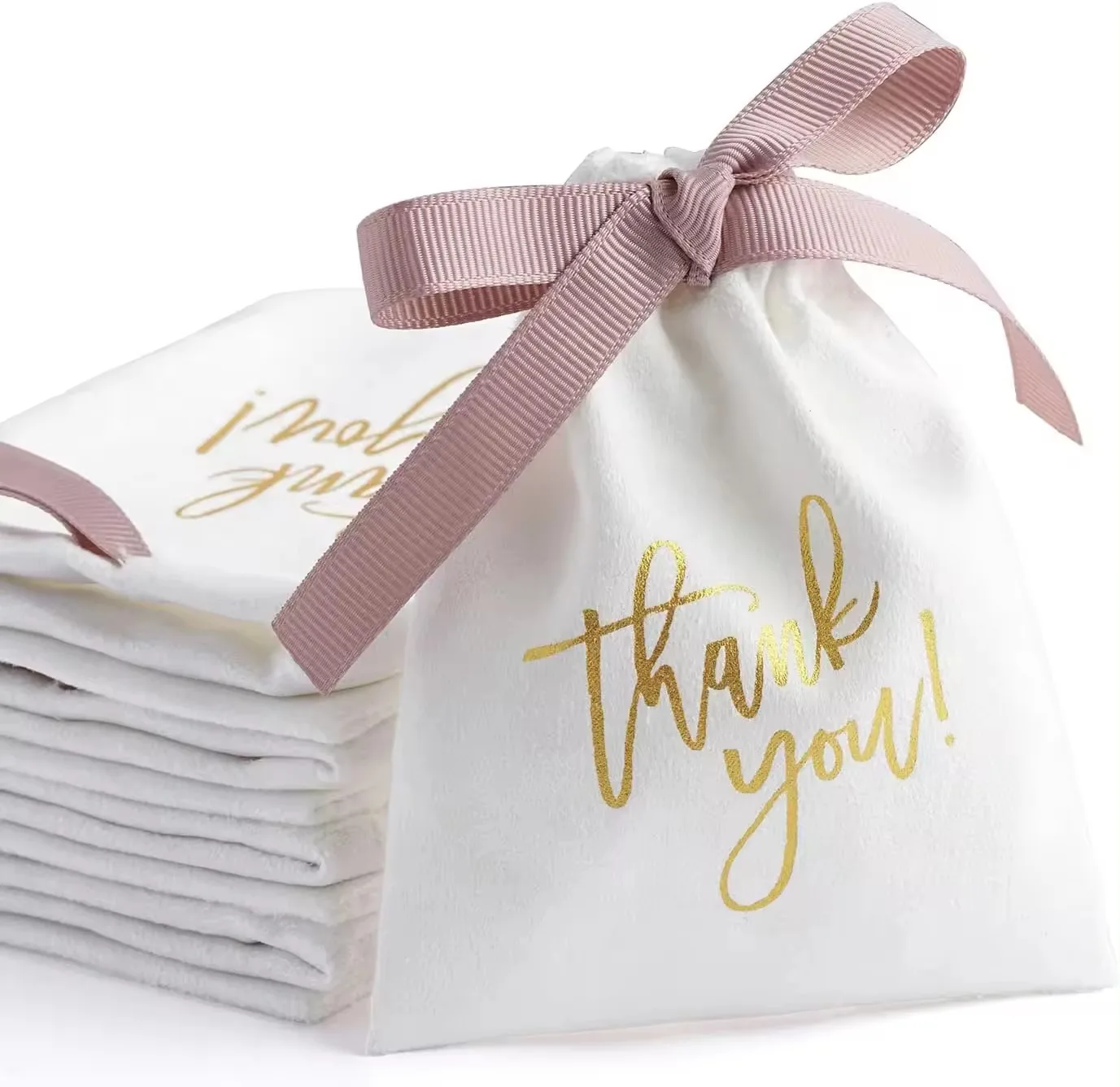 Custom Logo jewelry packaging  Luxury  Suede Drawstring Packaging Bag Jewelry Pouch Birthday Wedding Party Candy bag