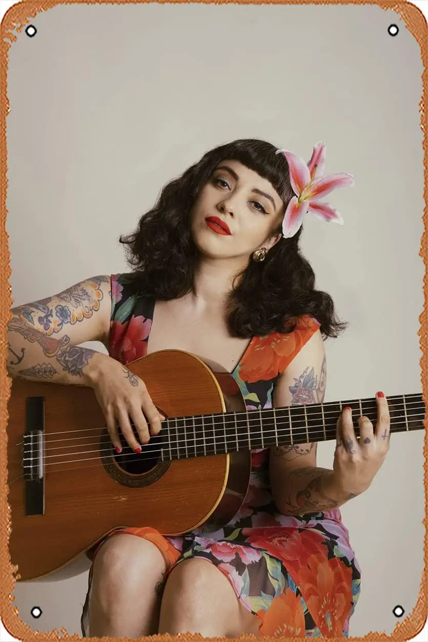 Mon Laferte (Norma Laferte, Cantante) - Póster Musical Metálico Vintage de 8x12 Pulgadas para Cine y Teatro