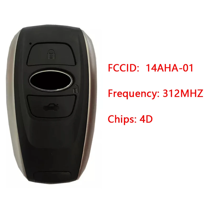 CN034010 FCC HYQ14AHB Key For Subaru BRZ Impreza-XV Forester 4D Chip 3 Button 312mhz PN 281451-5801