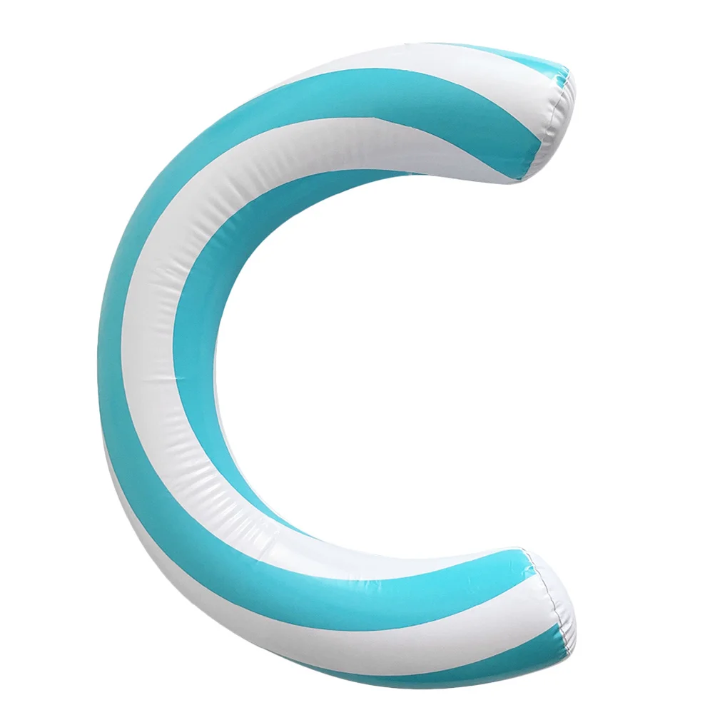 ห่วงยางว่ายน้ำพีวีซีแบบเป่าลมรูปโค้งสำหรับพักผ่อนในสระน้ำกลางแจ้งอเนกประสงค์สำหรับผู้ใหญ่สำหรับกิจกรรมสันทนาการทางน้ำในช่วงฤดูร้อน