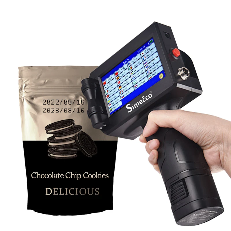 Portable Handheld Inkjet Printer Production Date Barcode Label Coding Machine Batch Number QR  Permanent Quick Drying