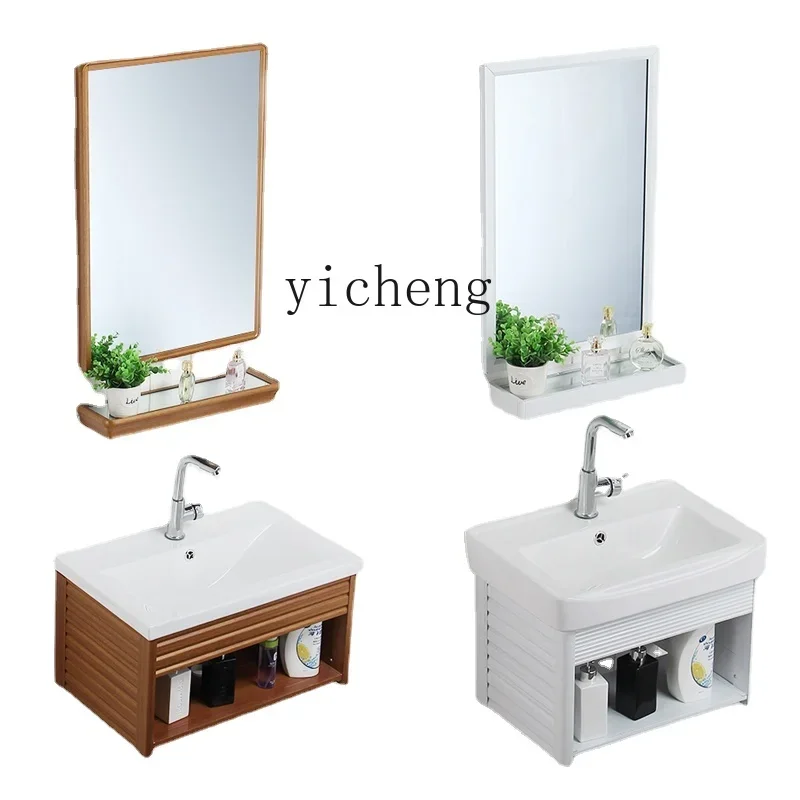 

Yy Wash Basin Assembled Cabinet Small Apartment Bathroom Washbasin Ceramic Washstand