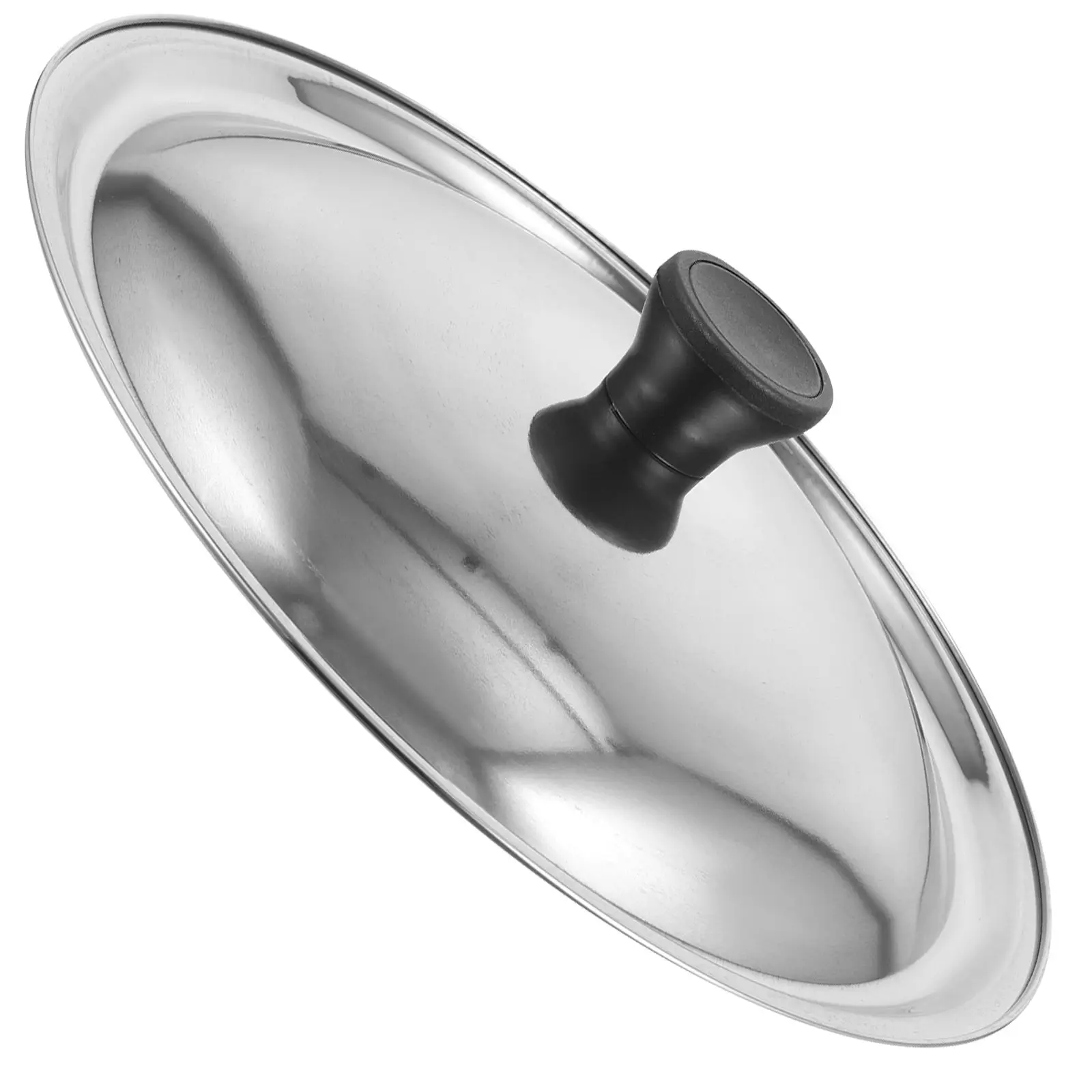 Stainless Steel Pot Lid 24cm Anti Scald Handle for Pots Pans Saucepan Frying Pan Cover Metal Kitchen Supplies