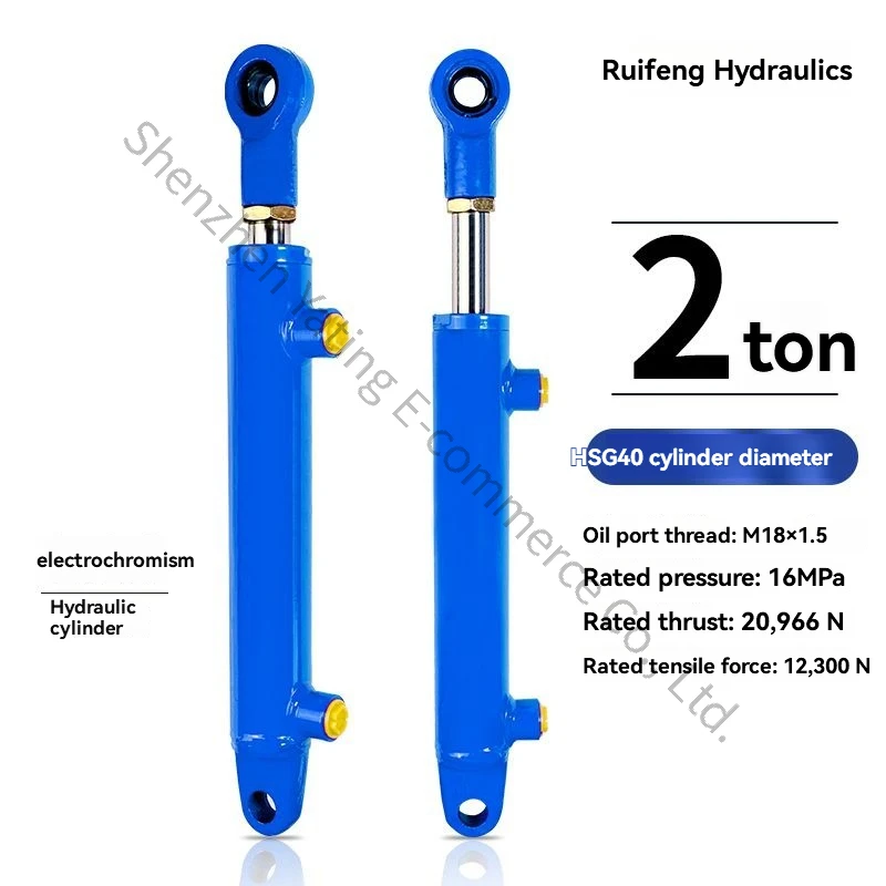 2 Tons Diameter Bidirectional Hydraulic Cylinder Lifting Engineering Cylinder Customized Pump Station Forklift Cylinder