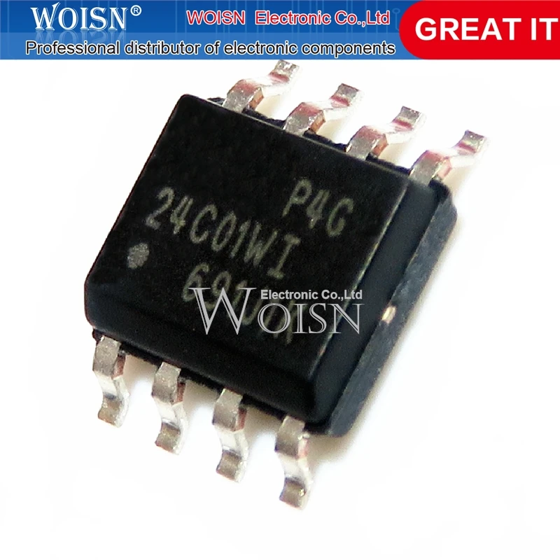 10PCS AT24C01 24C01 SOP-8 memory/serial port