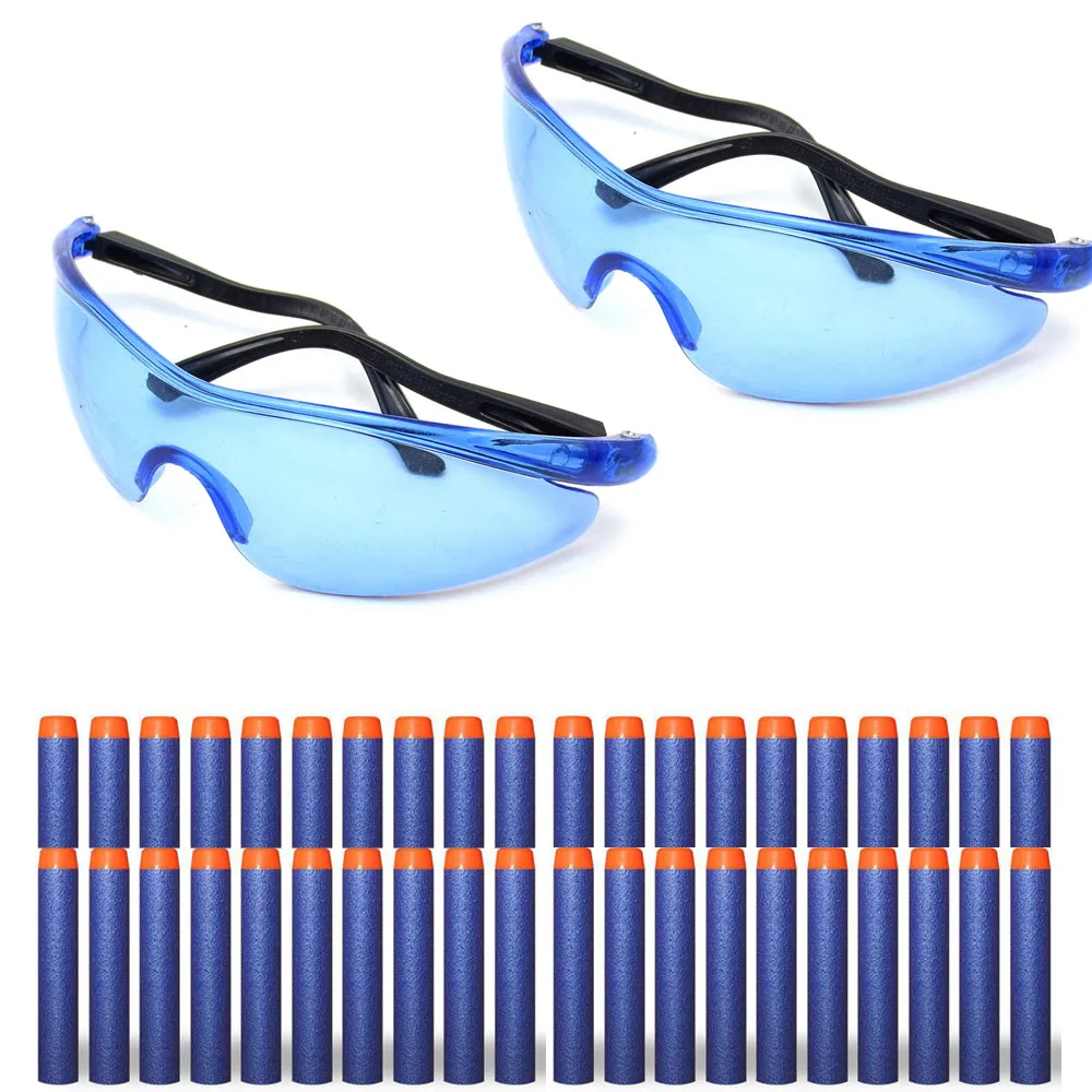 Wearable Outdoor Goggles Eyes Glasses Clear Lens Children For Nerf Gun Accessories Game Toy Soft EVA Bullet Gun Wear Spectacles