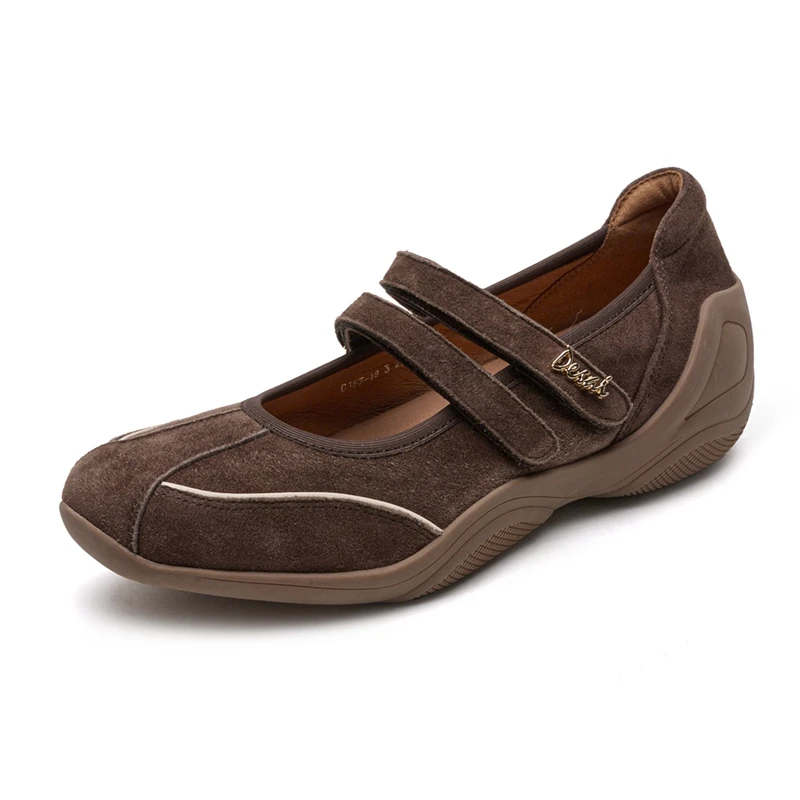 

AIYUQI Flat Mary Jane Shoes For Women 2026 New One-strap Ballet Women's Sneakers Large Size Genuine Leather Female Shoes