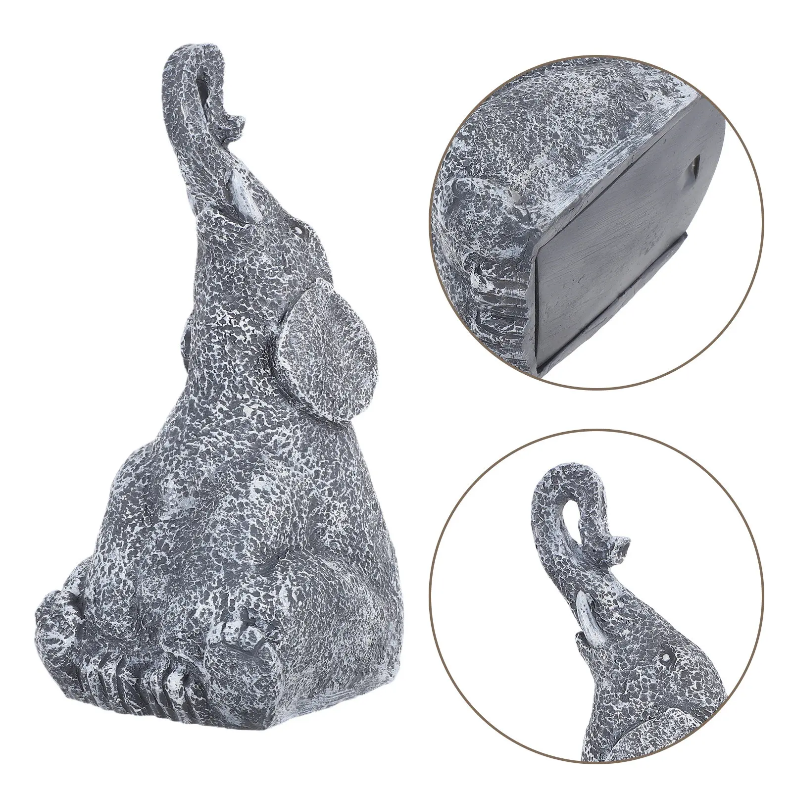 

Декоративная коробка для хранения ключей в форме слона, уличная, всепогодная, реалистичная статуя слона, скрытый сейф для ключей